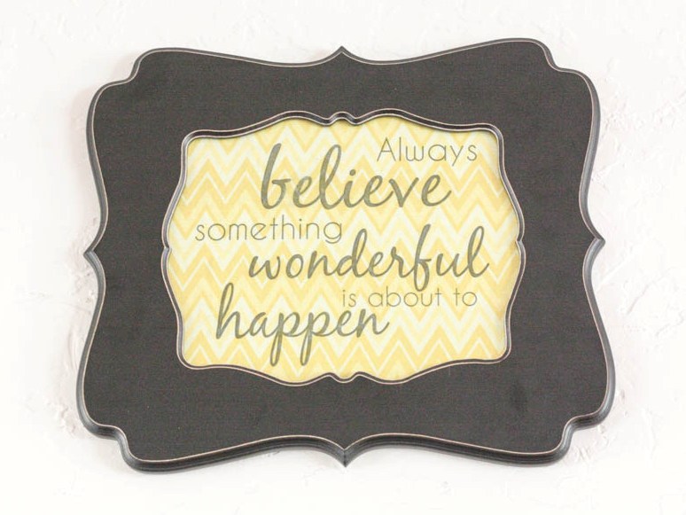 "Always Believe" Fabric Art and Free Printable