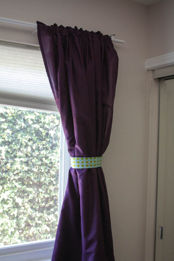 DIY Fabric Curtain Ties