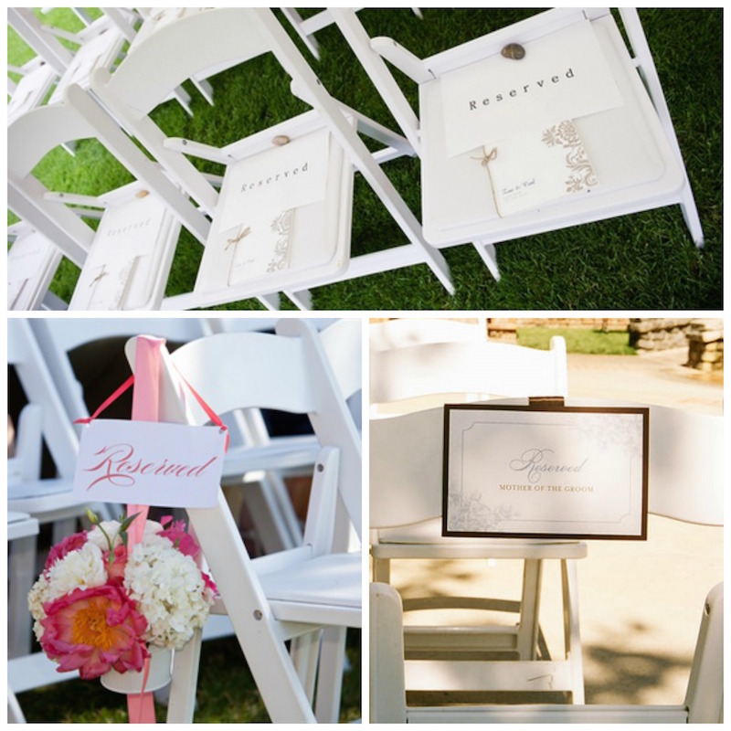 Free Printable Reserved Seating Signs for Your Wedding Ceremony