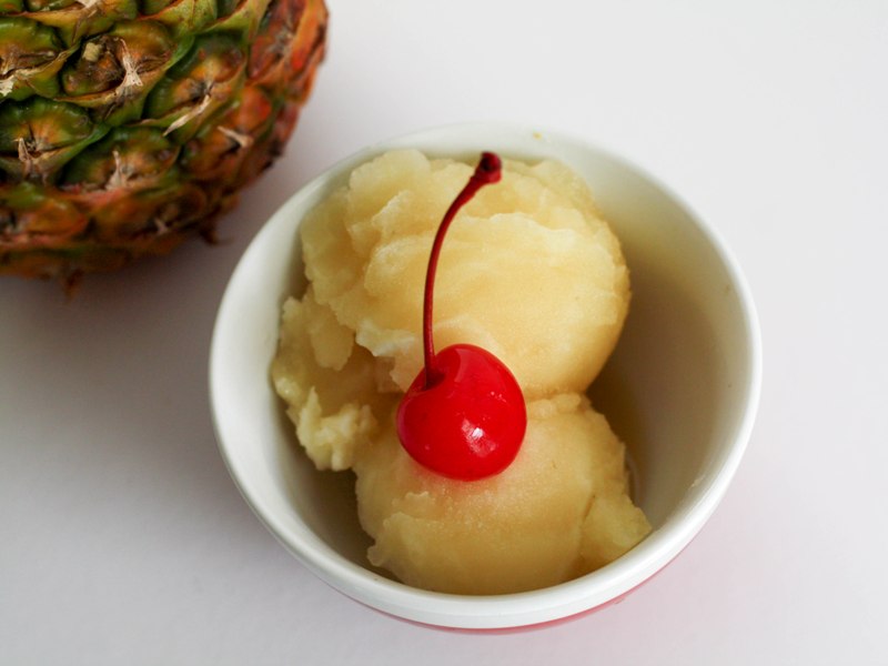 Pineapple Thyme Sorbet Recipe