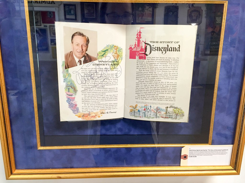 "The Story of Disneyland" Exhibit and Auction