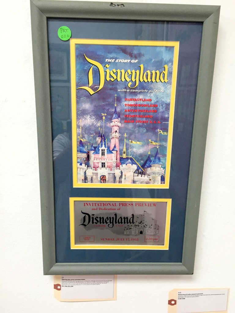 "The Story of Disneyland" Exhibit and Auction