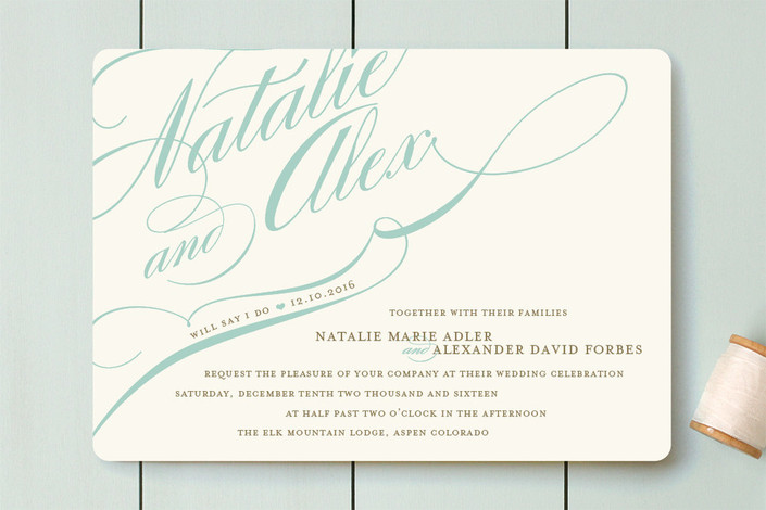 Fairy Tale Wedding Invitations from Minted