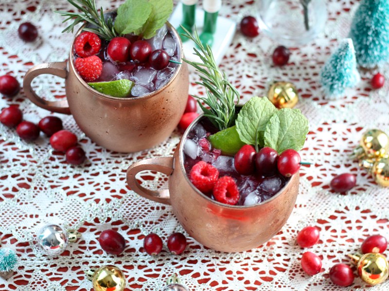 Cranberry Raspberry Moscow Mule